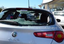 Car yards vandalised