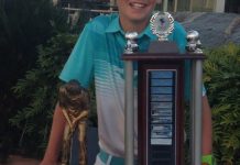 Swinging above his weight