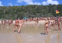 Crackdown on nudists