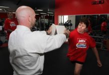 Karate breaks the ice