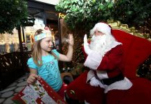 Santa makes their day