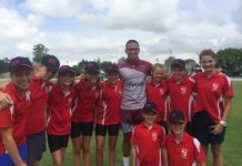 AFL kids wield the willow