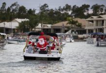 Flotilla kicks off festivities