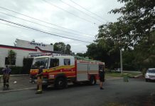 Midnight blaze burns boards