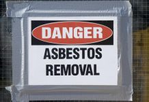 Asbestos clean-up begins