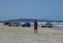 Blitz on beach drivers