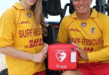 Heart-starter on the beach