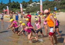 Crowds enjoy the safer surf