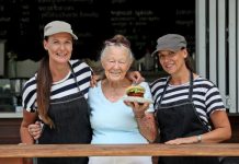 Burger queen flips in