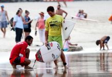 Blind surfer has the right moves