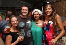 Networking night at beach bar