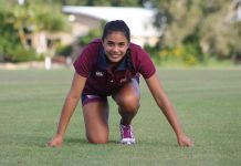 Samantha leaps on to world stage