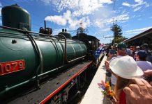 Troop Train turns it on