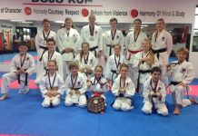 Swag of karate medals