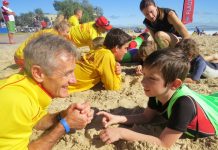 Busy time on the beach