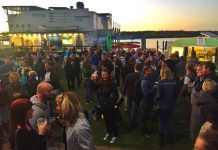 Riverside festive spirits