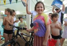 Clear skies keep youngsters in the swim