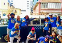 Backpackers in the lead