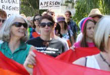 Rally backs same sex