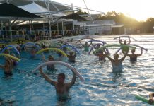 Fitness rewards at sunset