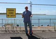 Jetty owner in dark over footpath repairs