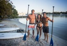 Picture postcard Pilates paddle