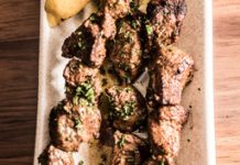 A tasty dice with lamb