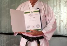 Karate keeps Garry young at heart