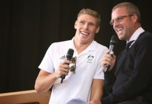 Olympian joins in for school’s special day