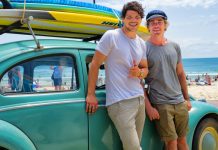 Pair’s cooking, surfing global success