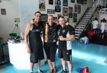 Amateur boxing fights underway