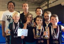 Swag of gymnastics medals