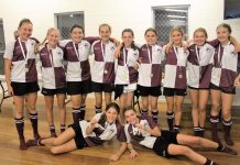 Undefeated junior girls win flag