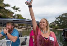 Sea of pink at Noosa Sound