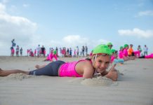 Nippers swarm the beach