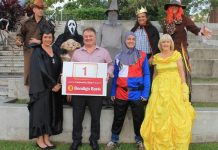 Movies theme for Christmas parade