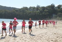 Hundreds pound the pavement in pink