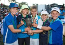 Kids on top at the tennis