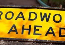 Road closure warning