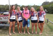 Great rowing by Noosa girls