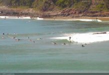 From calm to crazy as TC Debbie drives the swell