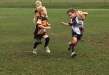 Great teamwork from young Dolphins