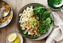 Tuna mornay dinner bowl