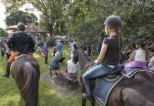 Protest to keep rail crossing intact