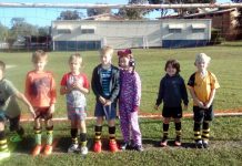Pyjama Day fun at the soccer