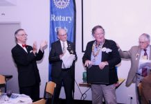 Baton change at Rotary