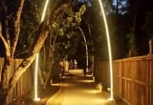 Laneway lights up
