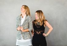 Business mums on catwalk