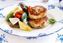 Lemon, chicken and parmesan rissoles