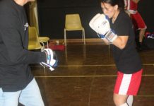 Girls show their skills